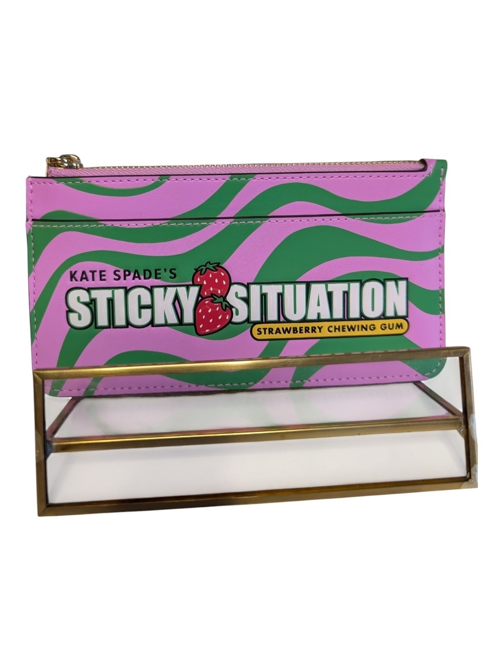 Kate Spade New York Bubble Gum Large Slim Card Holder - EUC!